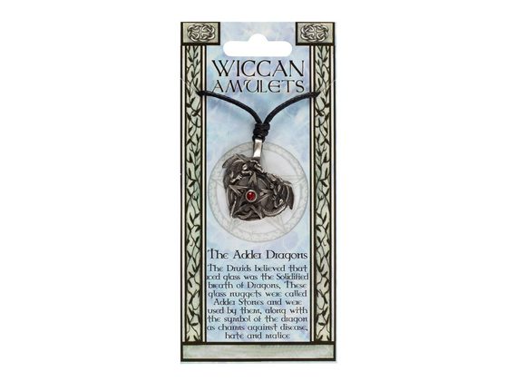 The Adder Dragon Wiccan Amulet Necklace