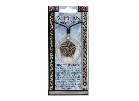 Mystic Pentacle Wiccan Amulet Necklace