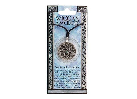 Seeker of Wisdom Wiccan Amulet Necklace