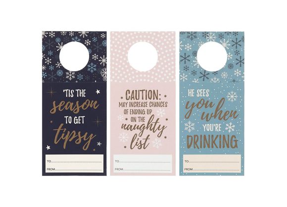 Winter Magic Set of 3 Bottle Gift Tags