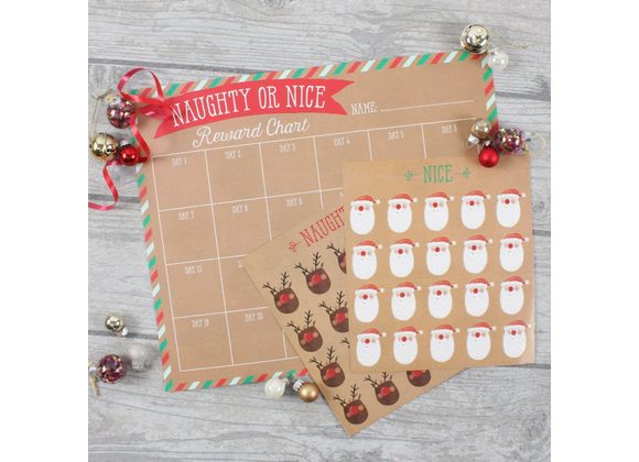 Naughty or Nice Countdown Chart STOCK DUE SOON