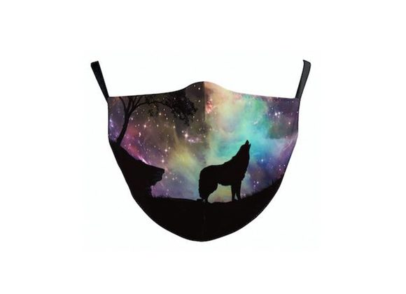 Galaxy Wolf Reusable Face Covering STOCK DUE SOON