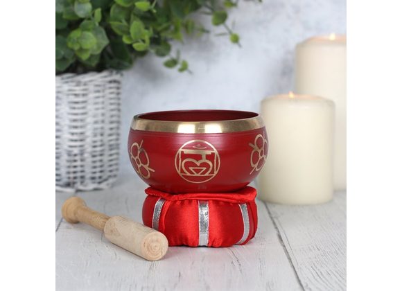 Red Root Chakra Brass Singing Bowl RRP £39.99 STOCK DUE 18/11/21