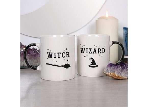 Witch and Wizard Mug Set