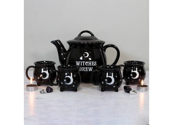 Witches Brew Ceramic Cauldron Tea Set RRP £49.99 