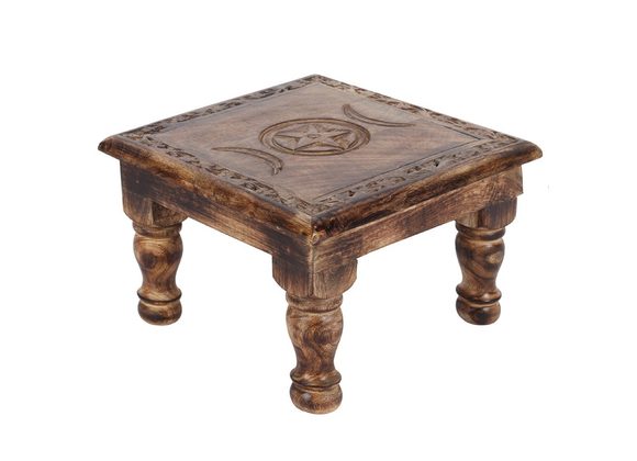 Triple Moon Altar Table with Border RRP £44.99