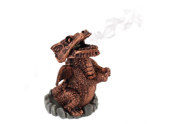 Red Dragon Incense Cone Holder 