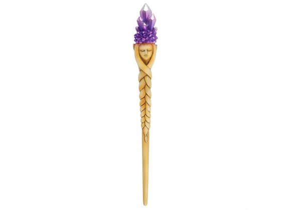 Purple Crystal Goddess Wand STOCK DUE 18/11/21