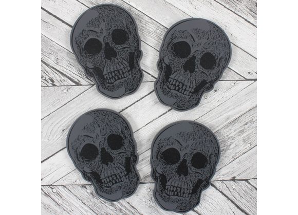 Set Of 4 Skull Coasters STOCK DUE 30/1/22