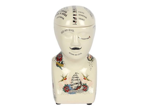 Phrenology Head Storage Jar STOCK DUE SOON