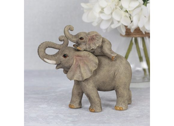 Elephant Adventure Mother and Baby Elephant Ornament STOCK DUE SOON