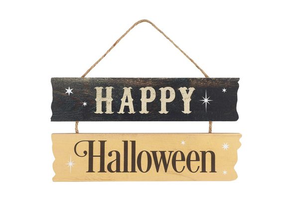 Happy Halloween Hanging MDF Sign STOCK DUE SOON