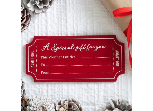 Write Your Own Voucher Wooden Gift Tag