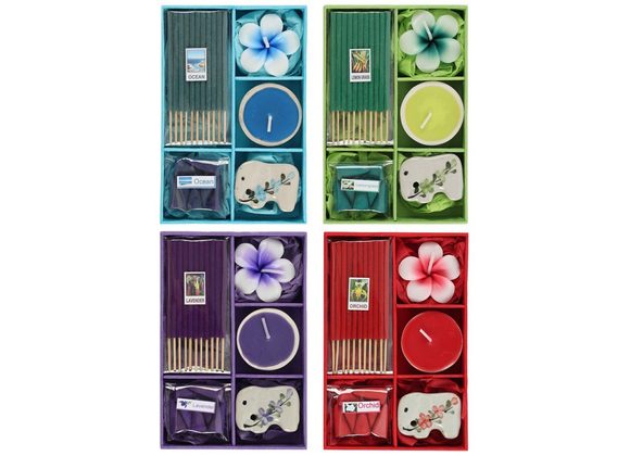 Incense Gift Set with Tealight Candle STOCK DUE 28/2/22