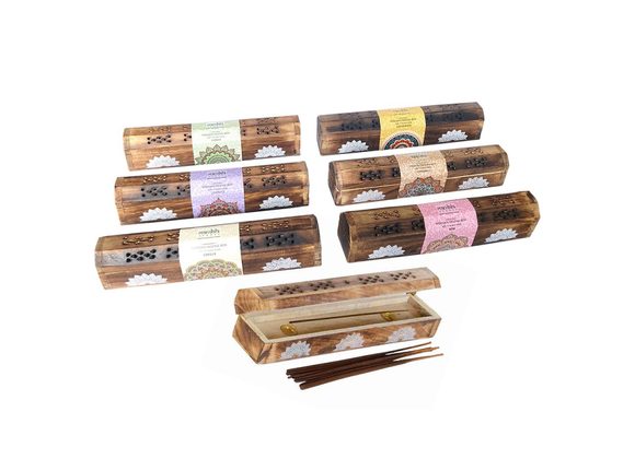 Mandala Incense Gift Set in Wooden Box