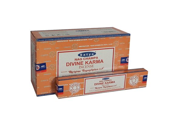 12 Packs of Divine Karma Incense Sticks by Satya