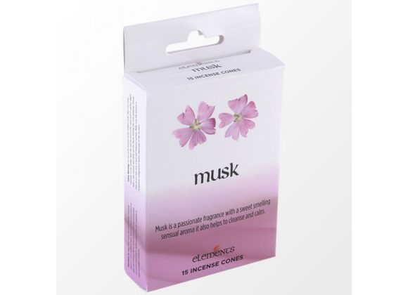 12 Packs of Elements Musk Incense Cones