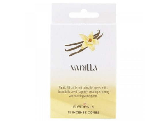 12 Packs of Elements Vanilla Incense Cones