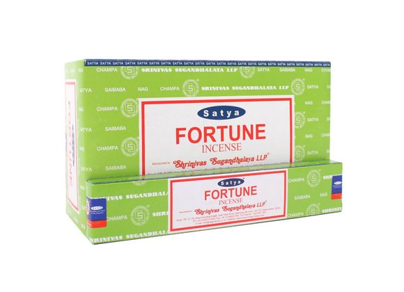 12 Packs of Fortune Incense Sticks by Satya