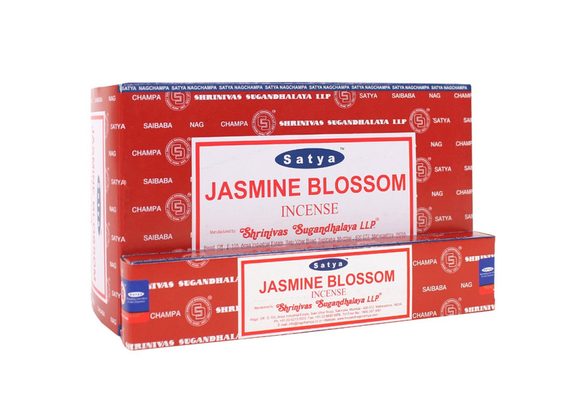 12 Packs of Jasmine Blossom Incense Sticks by Satya