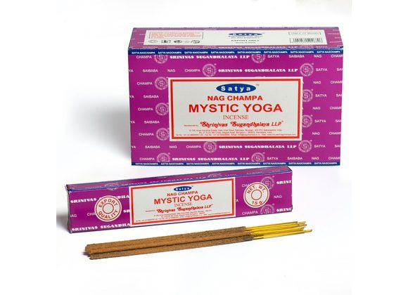 12 Packs of Mystic Yoga Incense Sticks by Satya