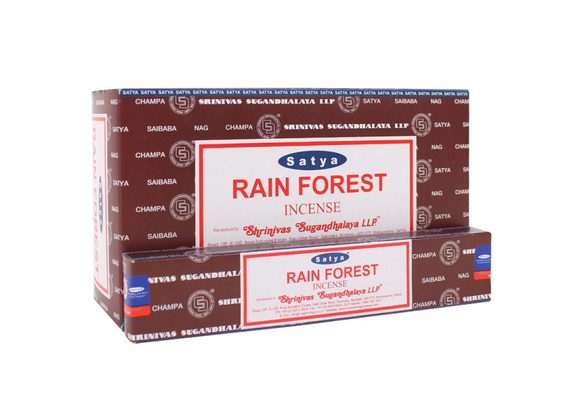 12 Packs of Rain Forest Incense Sticks by Satya