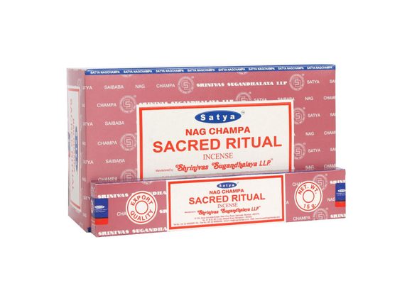 12 Packs of Sacred Ritual Incense Sticks by Satya