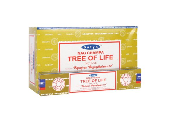 12 Packs of Tree of Life Incense Sticks by Satya