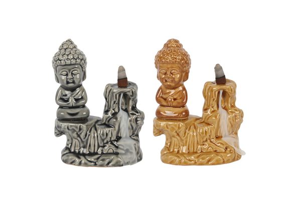 17cm Sitting Buddha Backflow Burner STOCK DUE 18/11/21