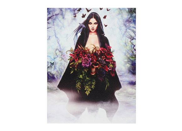 19x25cm Seasons of The Witch Canvas Plaque by Alchemy STOCK DUE 20/11/21