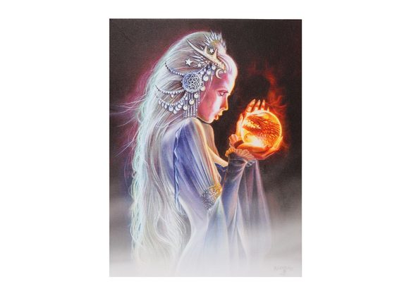 19x25cm The Winterborn Witch Canvas Plaque by Alchemy STOCK DUE 20/11/21