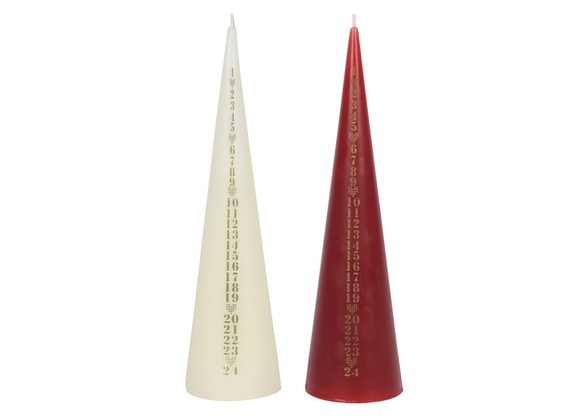 20cm Christmas Countdown Advent Candle STOCK DUE 29/10/21