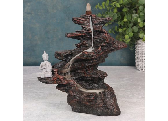 25cm Buddha on Rocks Backflow Cone Burner STOCK DUE SOON