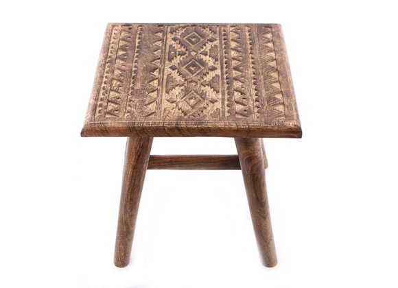 25cm Kasbah Wooden Stool RRP £39.99 