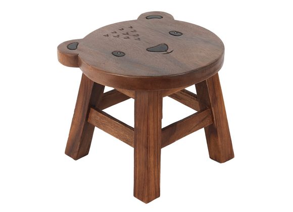 26cm Children's Wooden Bear Stool RRP £29.99 STOCK DUE 20/12/21 