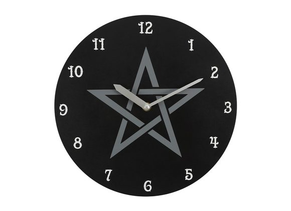 28cm Pentagram MDF Clock