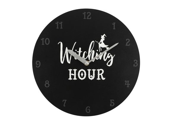 28cm Witching Hour MDF Clock