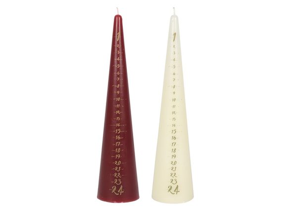 30cm Christmas Countdown Advent Candle STOCK DUE 29/11/21