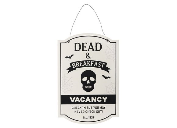 30cm Dead and Breakfast Hanging Sign STOCK DUE SOON