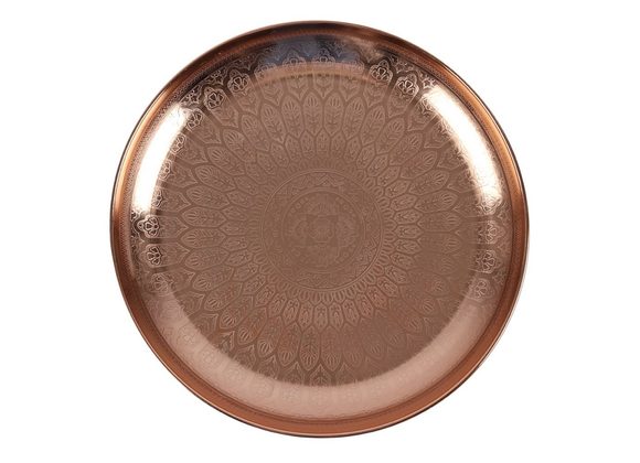 33cm Copper Tone Etched Tray RRP £24.99