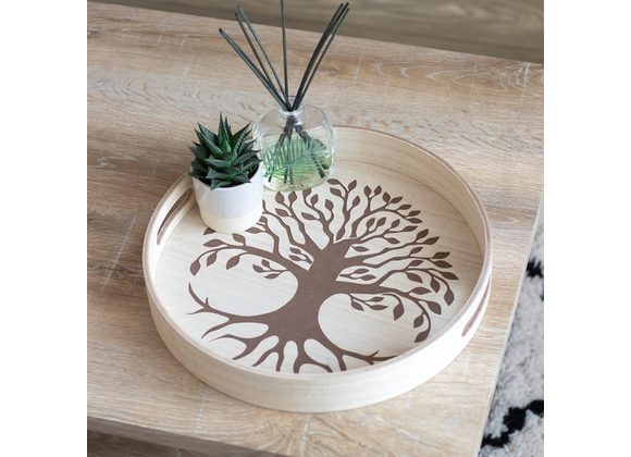 35cm Tree of Life Engraved Tray