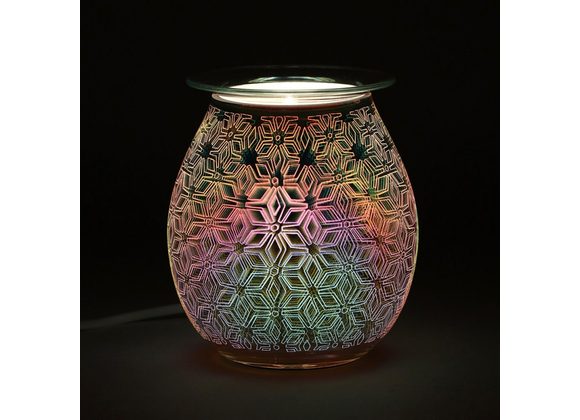 3D Geometric Flower Light Up Electric Oil Burner RRP £24.99