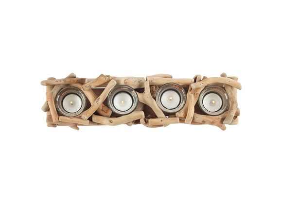 4pc Driftwood Candle Holder STOCK DUE SOON