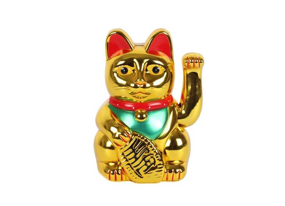 6 Inch Gold Money Cat