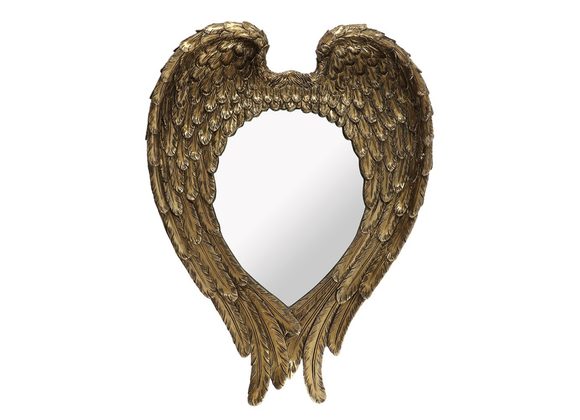 55cm Antique Gold Angel Wing Mirror RRP £119.99