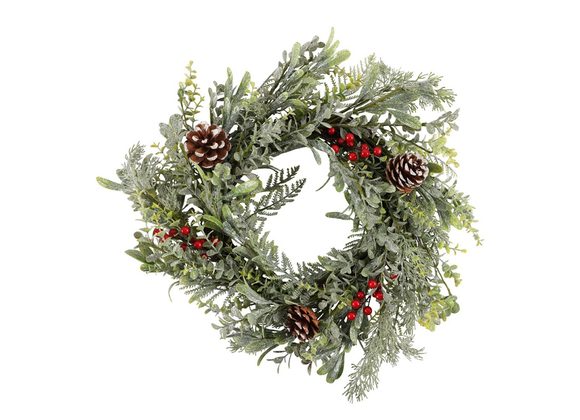 55cm Pinecone and Berry Wreath RRP £49.99 STOCK DUE SOON