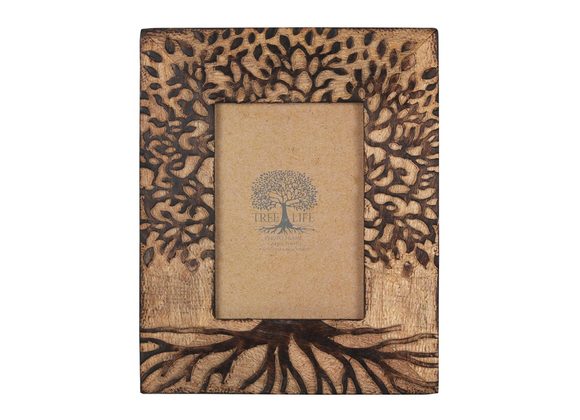 5x7in Mango Wood Tree of Life Picture Frame STOCK DUE SOON