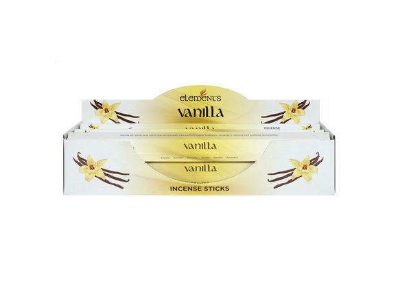 6 Packs of Elements Vanilla Incense Sticks