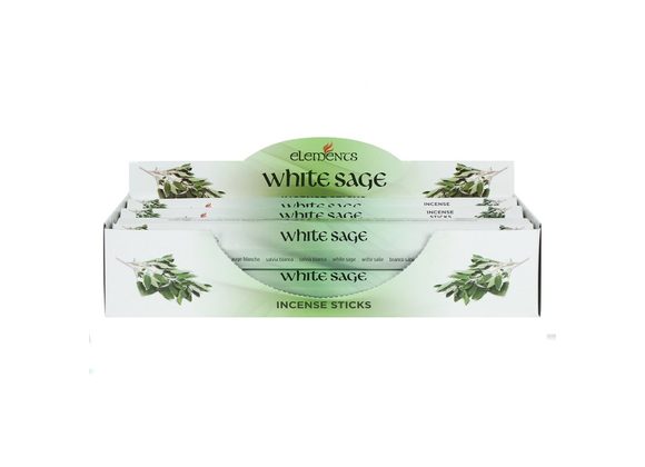 6 Packs of Elements White Sage Incense Sticks STOCK DUE SOON