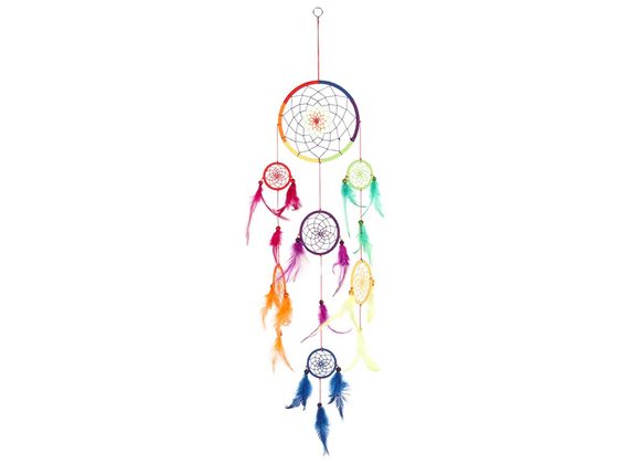 90cm Multi Rainbow Dreamcatcher 